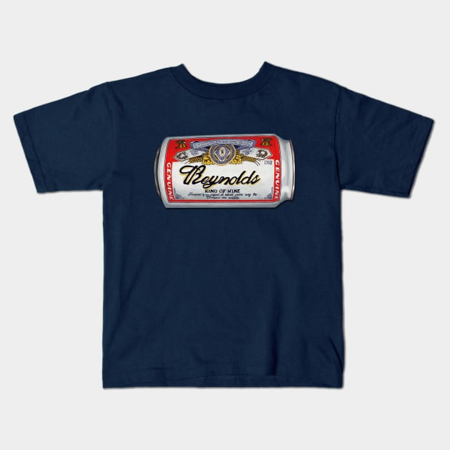 Reynolds - King of Wine Kids T-Shirt by innercoma@gmail.com